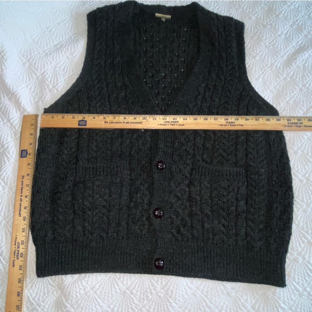 Grandpacore CarraigDonn Pure New Wool Waistcoat Vest Size XL - Picture 5 of 16